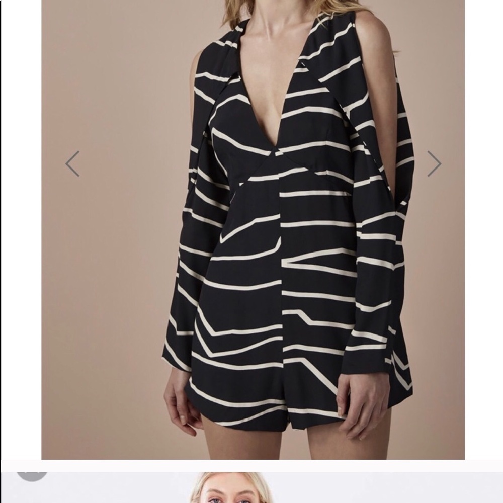 C/MEO COllective black and cream romper size SM